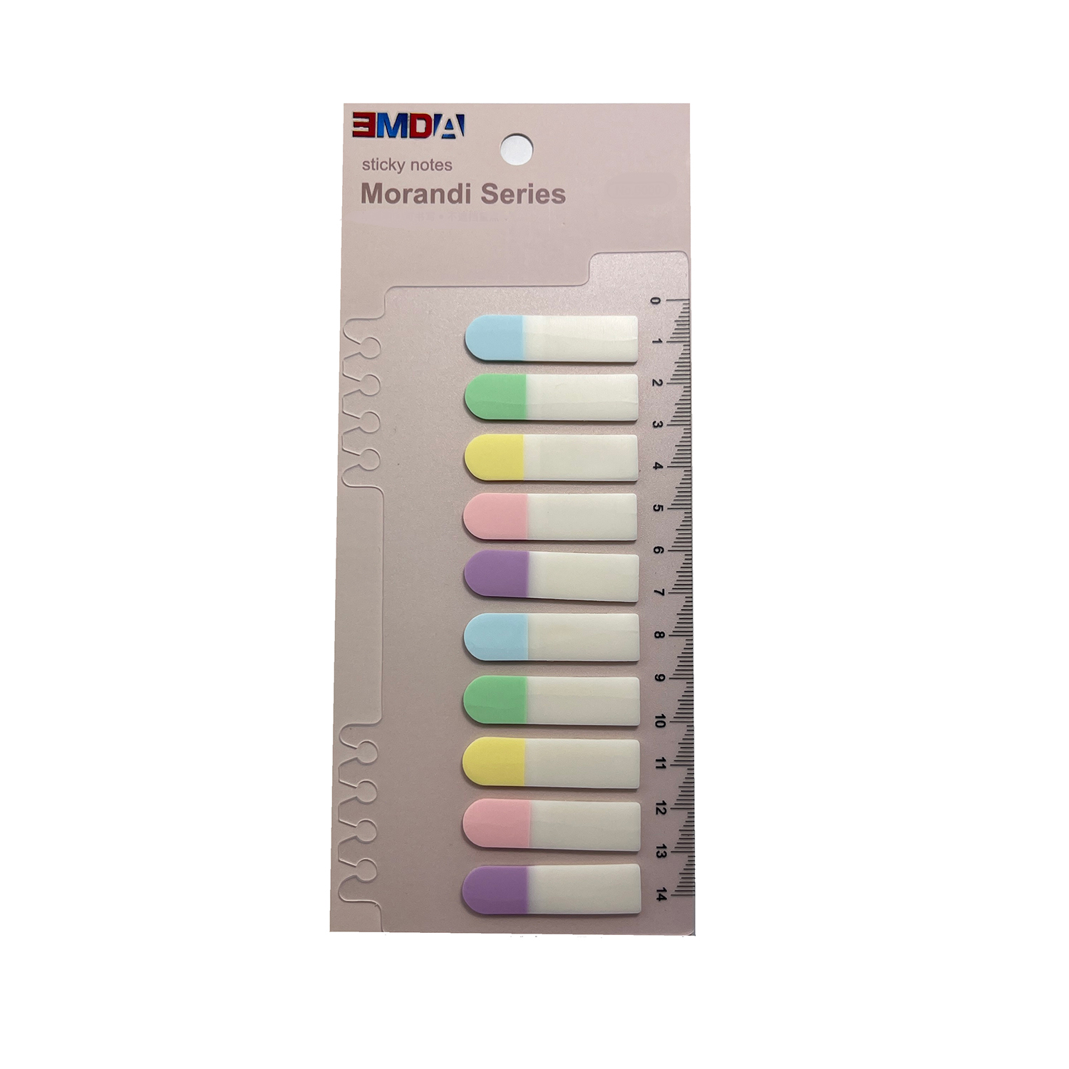 Custom logo office book index plastic self adhesive clear sticky notes set pet transparent coloured office supplies memo pads